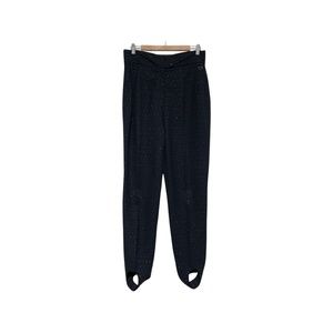 Vintage 80s Women’s Obermeyer Ski Leggings w/Stirrups Diamond Print Sz 14